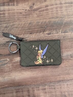 Vera Bradley Disney Tinkerbell Card Holder Keychain Wallet